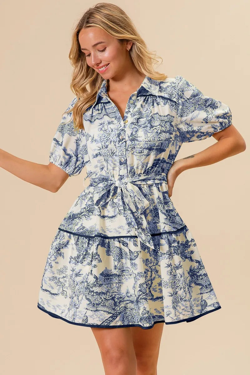 394a72a394a1456d8958febeff8f1a75-Max-Origin Woven Printed Tiered Dress - onlinemegasale.com