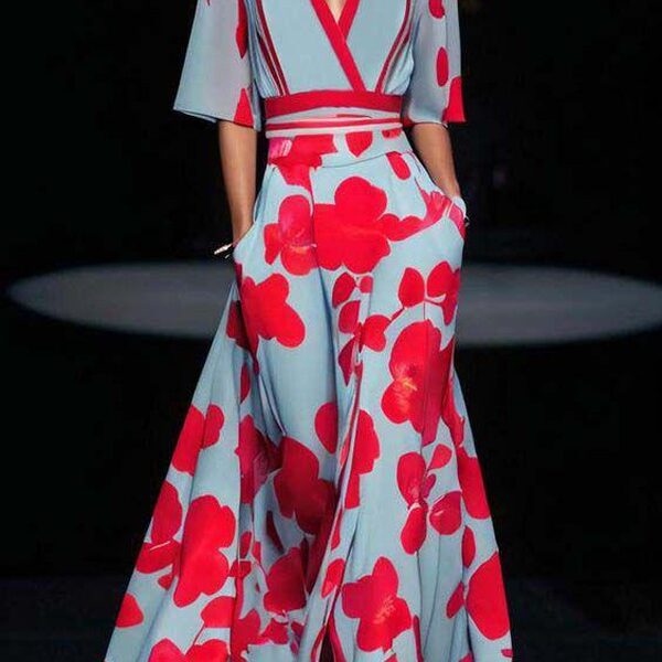 Andrina™ - Elegant Dress with V-neck