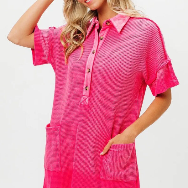 Dip Dye Mineral Washed Knit Dress