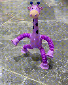 Telescopic Suction Cup Giraffe/Robot Toy - onlinemegasale.com