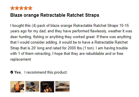 🔥 Retractable Auto Ratchet Strap with - onlinemegasale.com