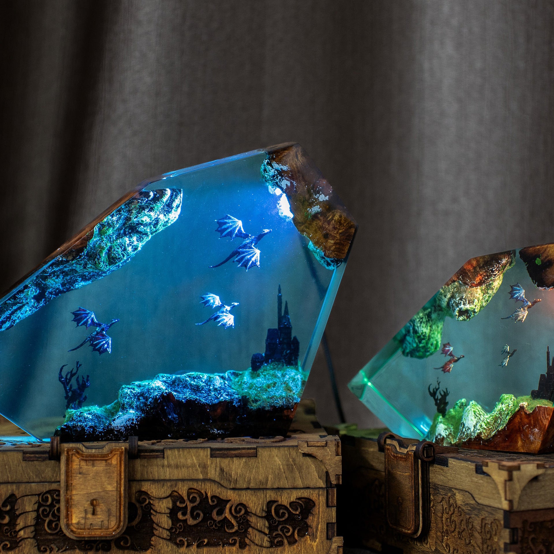 Resin 3D Dragon Lighting Night Light - onlinemegasale.com