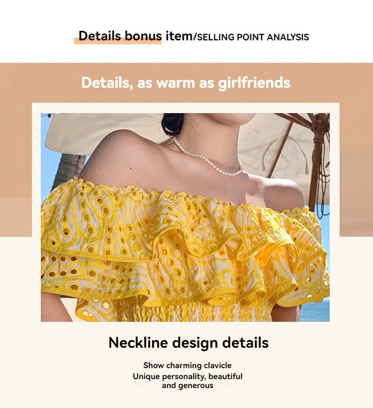 (🔥HOT SALE NOW 47% OFF)One-shoulder short seaside holiday two-piece suit - onlinemegasale.com