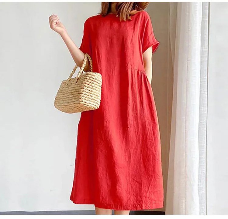 1624352812318941.jpg 🔥HOT SALE🔥 Japanese Style Linen Cotton Dress(50%OFF) - onlinemegasale.com