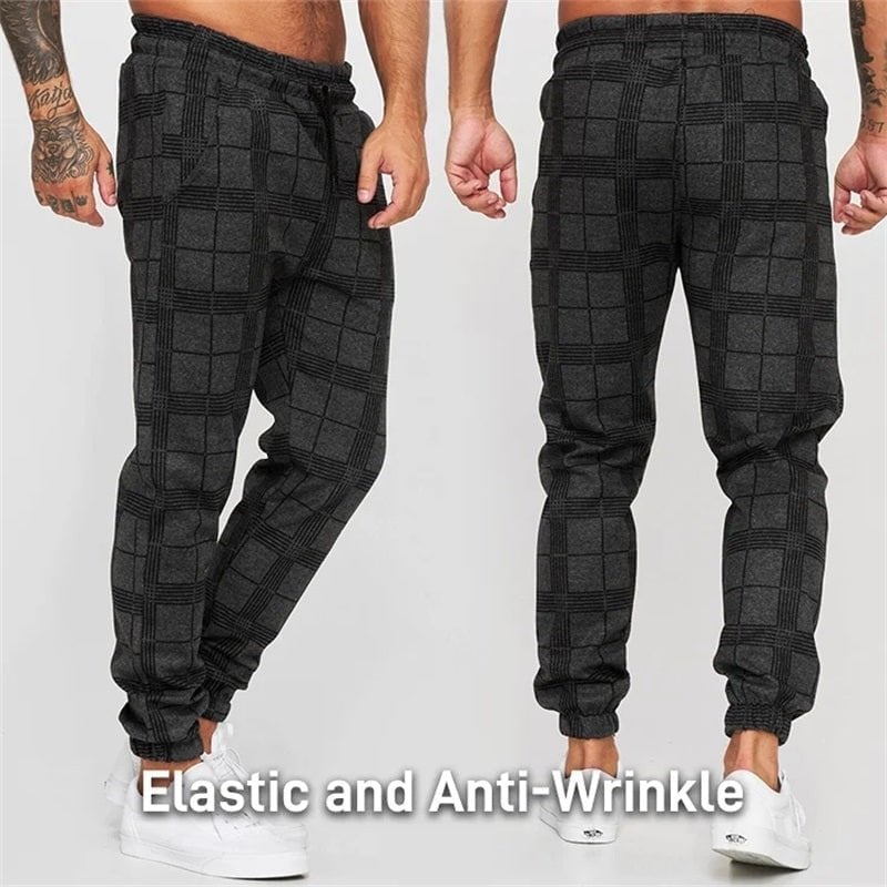 Men's Plaid Casual Pants - onlinemegasale.com