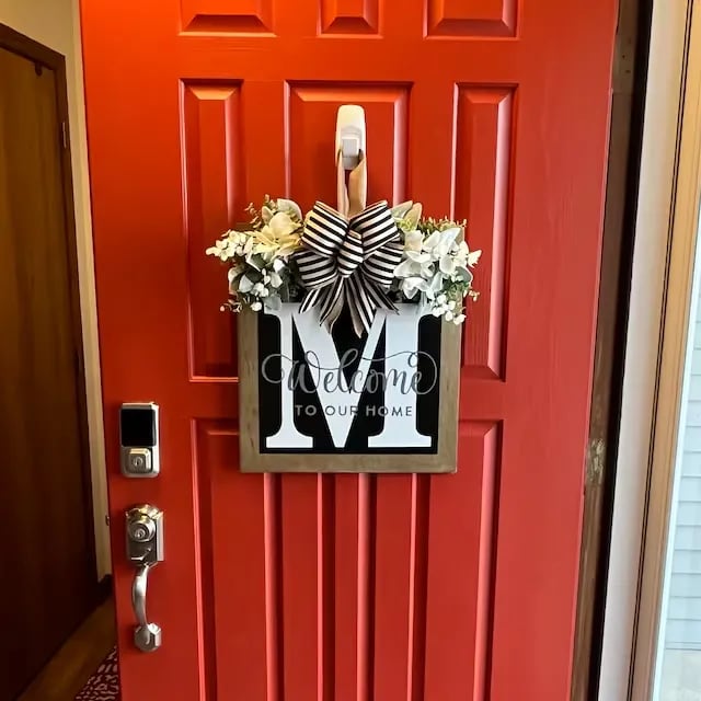 Welcome Front Door Wreath - onlinemegasale.com