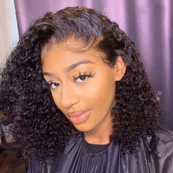 Cranberry Short Bob Wigs Curly Wave Lace Front Wigs Flash Sale