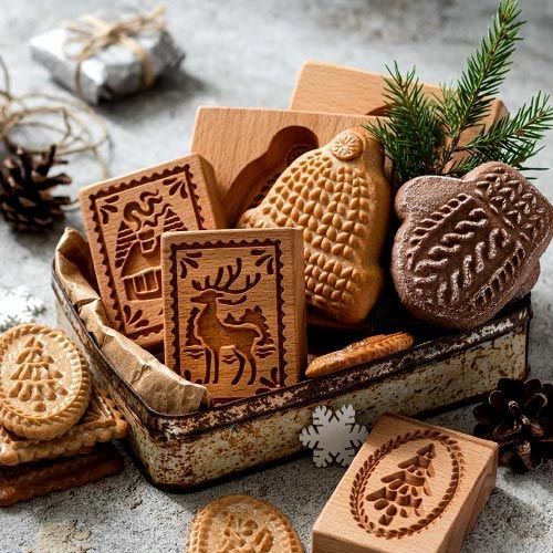 (🎁Last day limited sale - 52% off🎁)Wood patterned Cookie cutter - Embossing Mold For Cookies - onlinemegasale.com
