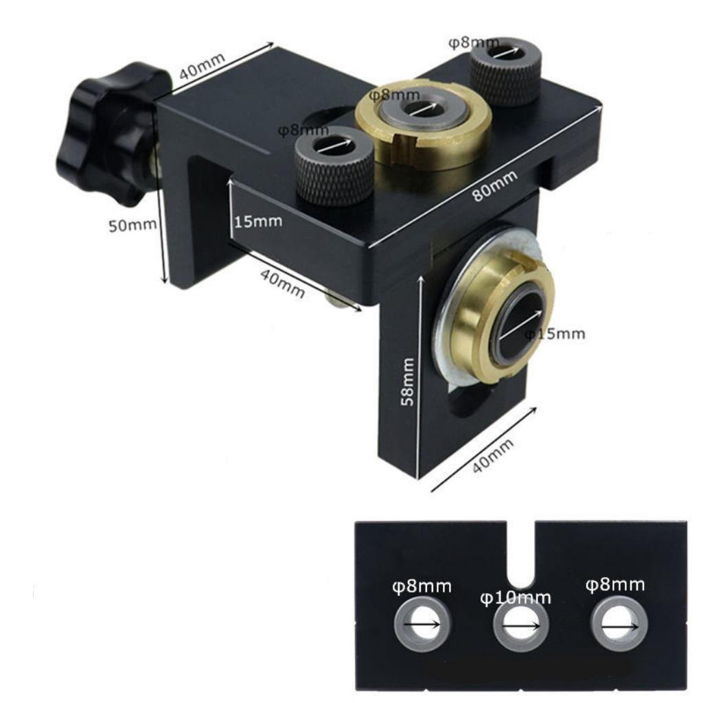 🔥Useful Tools Hot Sale🔥3 in 1 Adjustable Woodworking Drilling Locator Puncher Tools - onlinemegasale.com