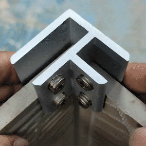 Space Aluminum Glass Clip - onlinemegasale.com