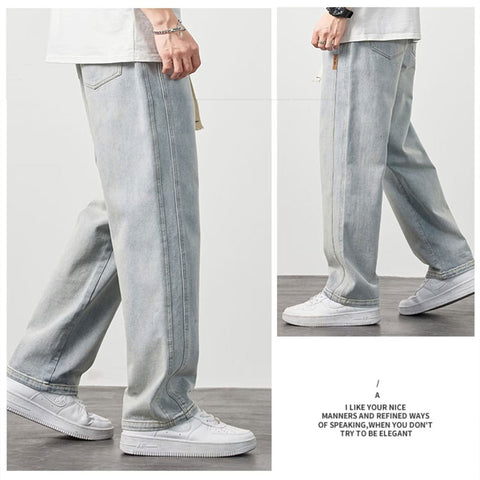 Men's Loose Straight Jeans - onlinemegasale.com Men's Loose Straight Jeans - onlinemegasale.com