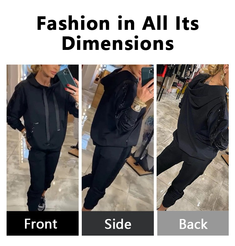🔥2025 Hot Sale🔥 Women's 2 Piece Set Drawstring Hooded Tops & Pants - onlinemegasale.com 🔥2025 Hot Sale🔥 Women's 2 Piece Set Drawstring Hooded Tops & Pants - onlinemegasale.com