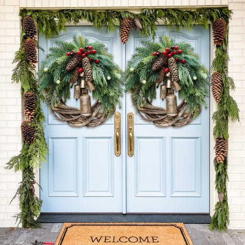 🔥Early Christmas Sale🍭 Farmhouse Christmas Wreath, Boho Wreath, Holiday Wreath - onlinemegasale.com 🔥Early Christmas Sale🍭 Farmhouse Christmas Wreath, Boho Wreath, Holiday Wreath - onlinemegasale.com