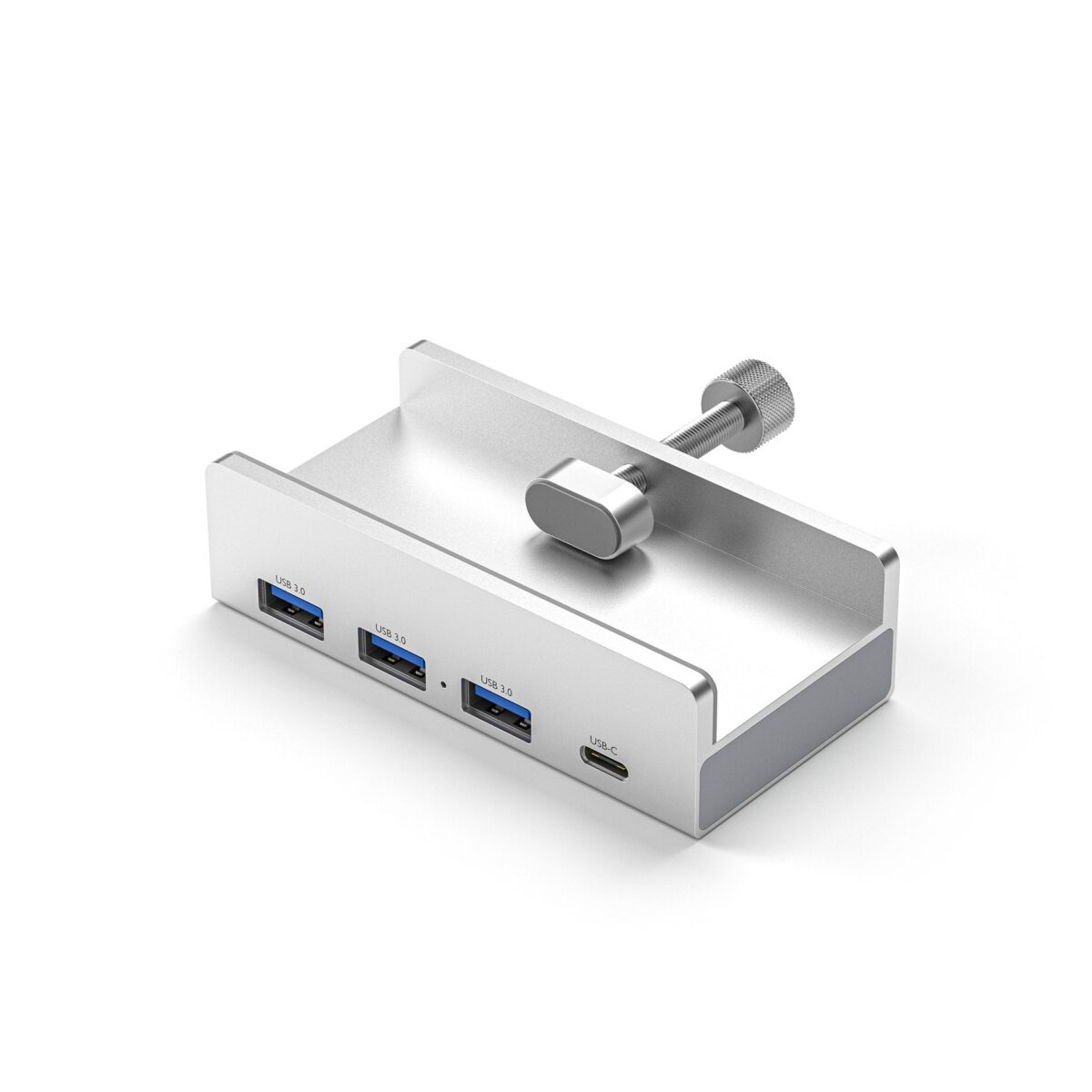6-IN-1 Black Clip Dock 5Gbps USB 3.0 HUB Aluminum Alloy External Multi USB Splitter Adapter for Laptop Desktop - onlinemegasale.com