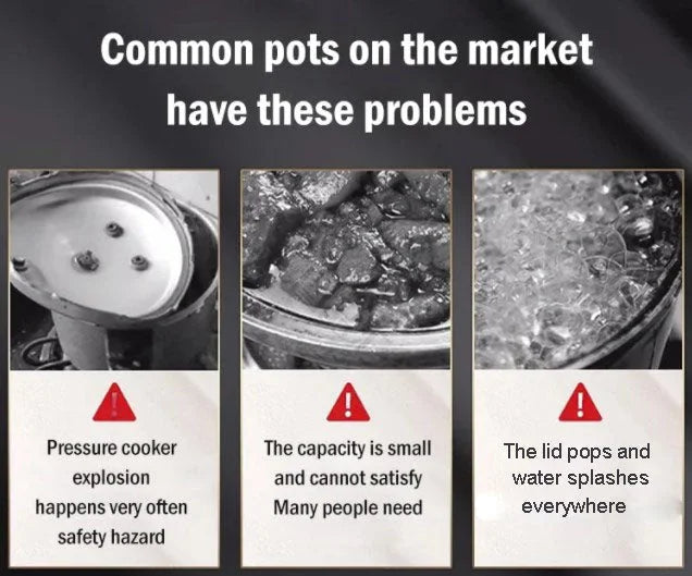 👉2025 NEW SALES - 50% OFF🫕Large Capacity McRib Stone Micro-Pressure Cooker - onlinemegasale.com