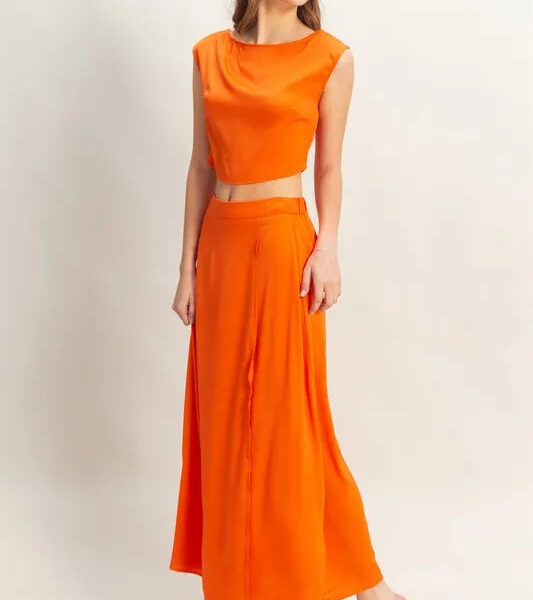 HYFVE Sleeveless Top and Maxi Skirt Set