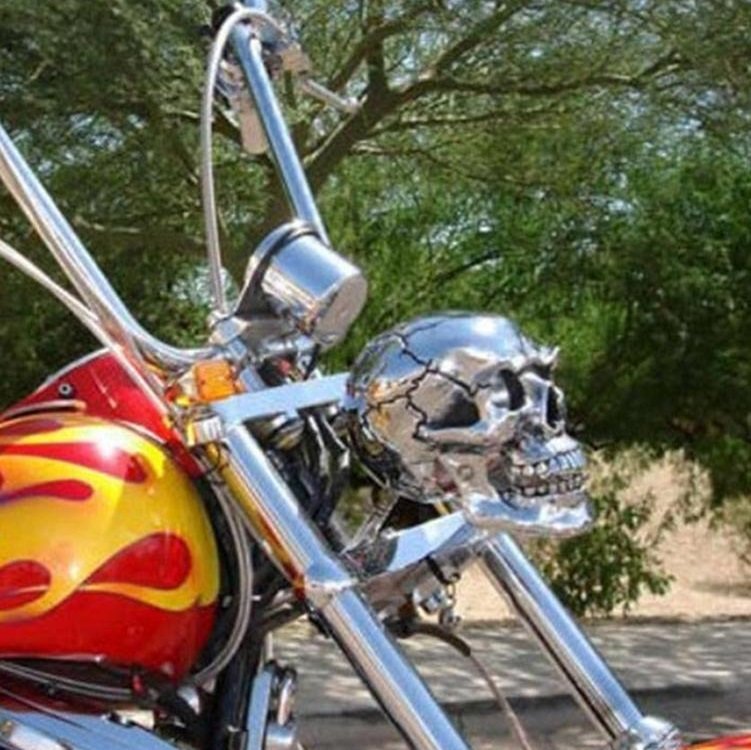 (Upgraded Version) Motorcycle Skull Headlamp Universal Headlamp LED Motorcycle - onlinemegasale.com