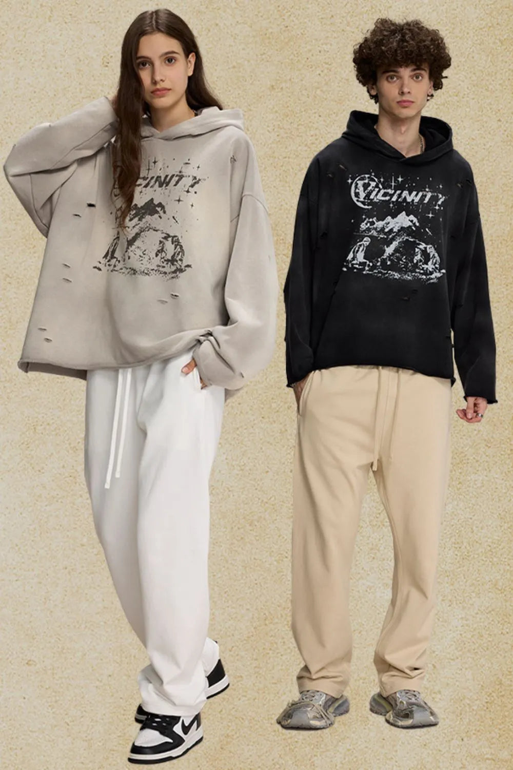 67672660-5318-4413-bdb2-dade4864541d-Max-Origin Distressed Graphic Long Sleeve Hoodie - onlinemegasale.com