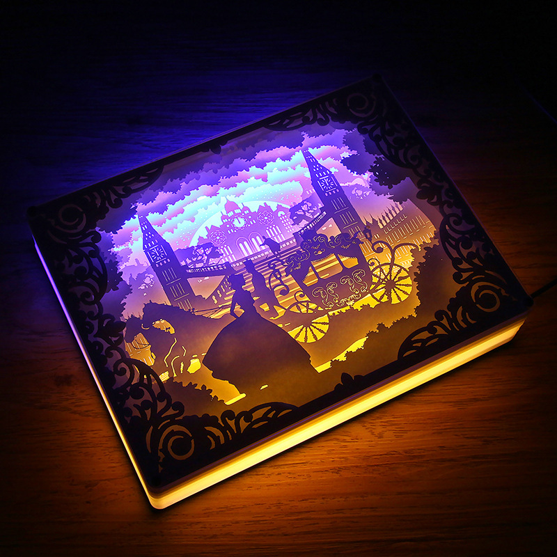 3d Paper Cut Shadow Night Light Box for Christmas, Valentine, Birthday Gift - onlinemegasale.com 3d Paper Cut Shadow Night Light Box for Christmas, Valentine, Birthday Gift - onlinemegasale.com