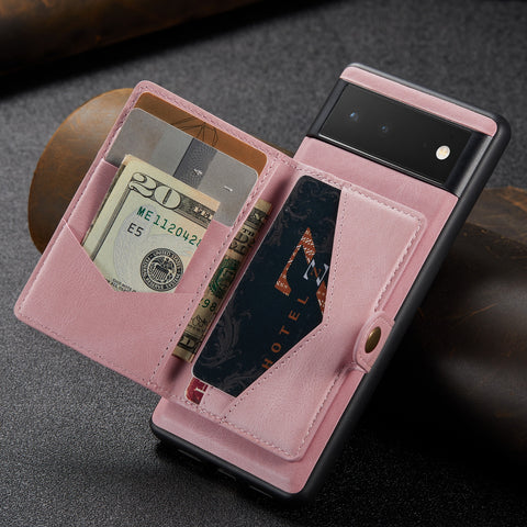 2 in 1 Magnetic Wallet Case For Google Pixel - onlinemegasale.com