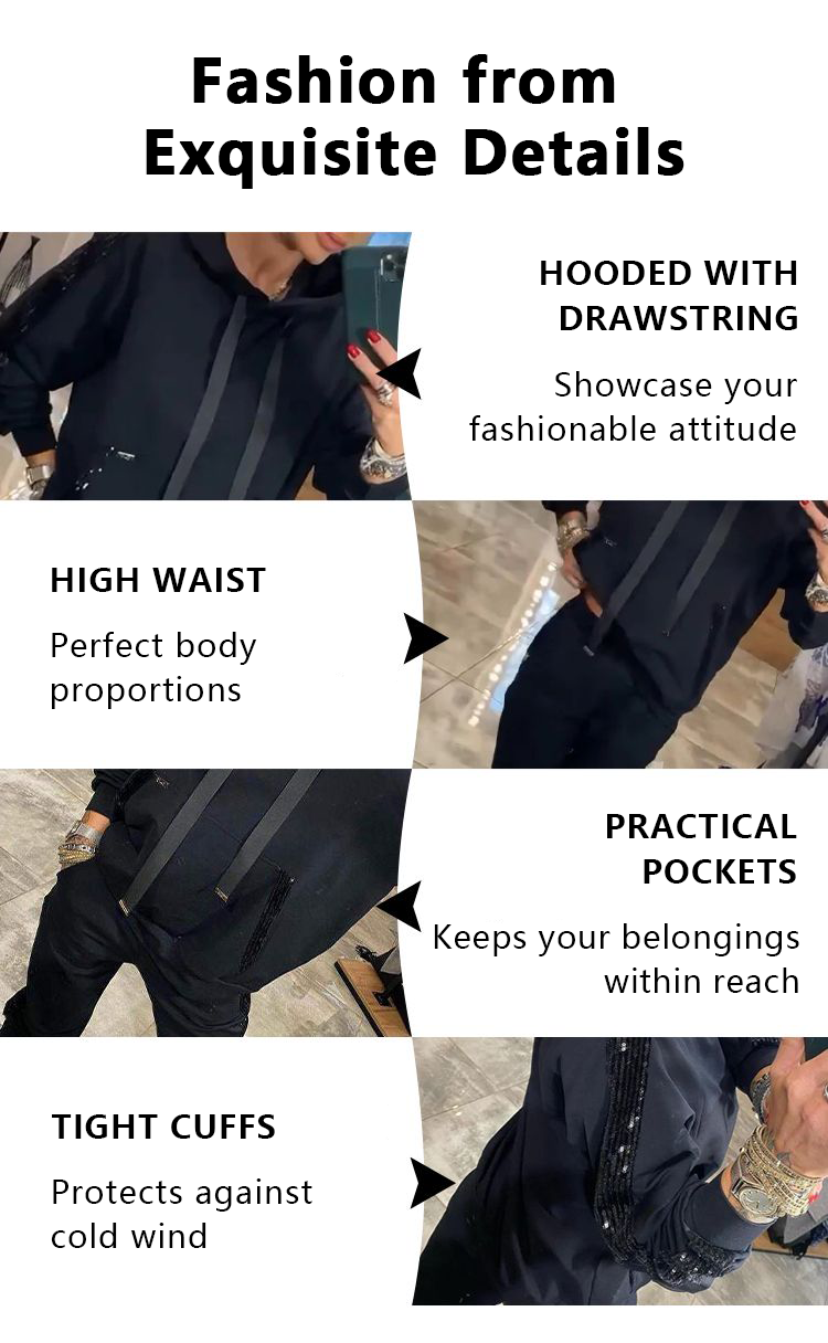 🔥2025 Hot Sale🔥 Women's 2 Piece Set Drawstring Hooded Tops & Pants - onlinemegasale.com 🔥2025 Hot Sale🔥 Women's 2 Piece Set Drawstring Hooded Tops & Pants - onlinemegasale.com