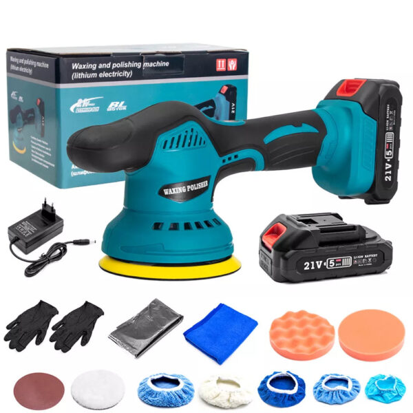 Cordless Car Buffer Polisher with 2 Batteries
