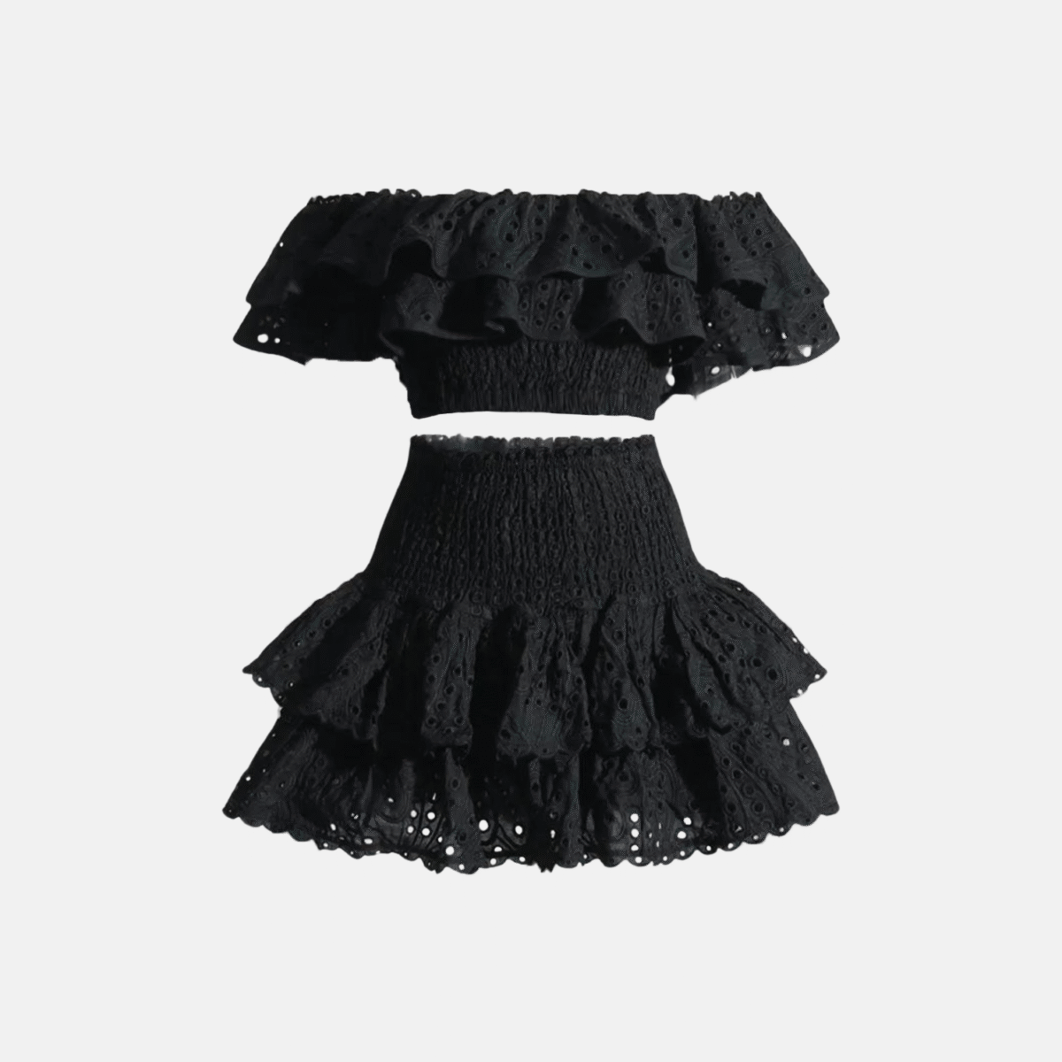 (🔥HOT SALE NOW 47% OFF)One-shoulder short seaside holiday two-piece suit - onlinemegasale.com