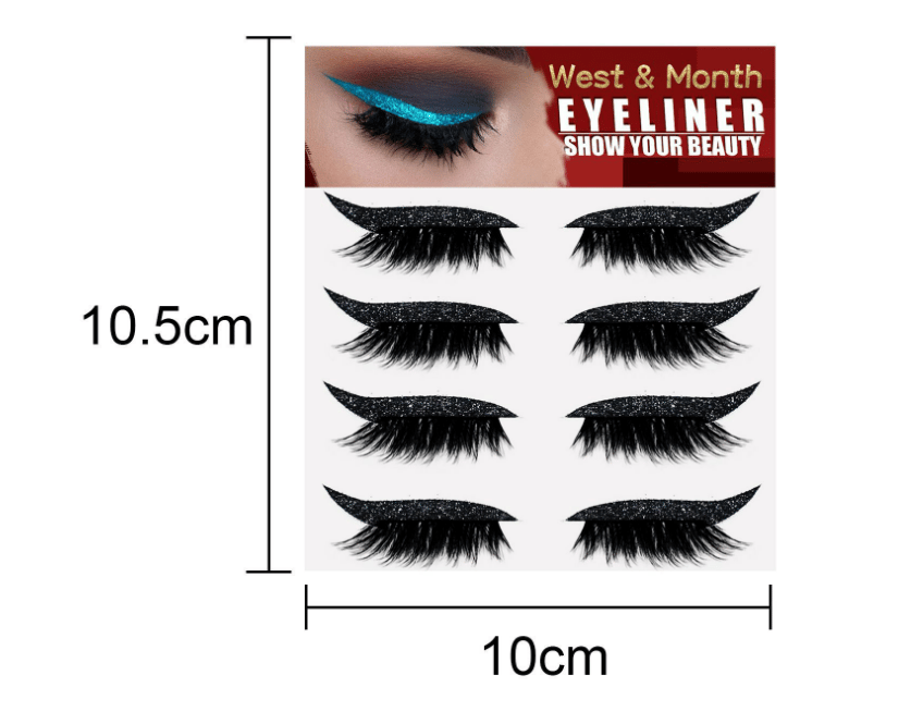 Reusable Eyeliner And Eyelash Stickers (4 Pairs) - onlinemegasale.com Reusable Eyeliner And Eyelash Stickers (4 Pairs) - onlinemegasale.com