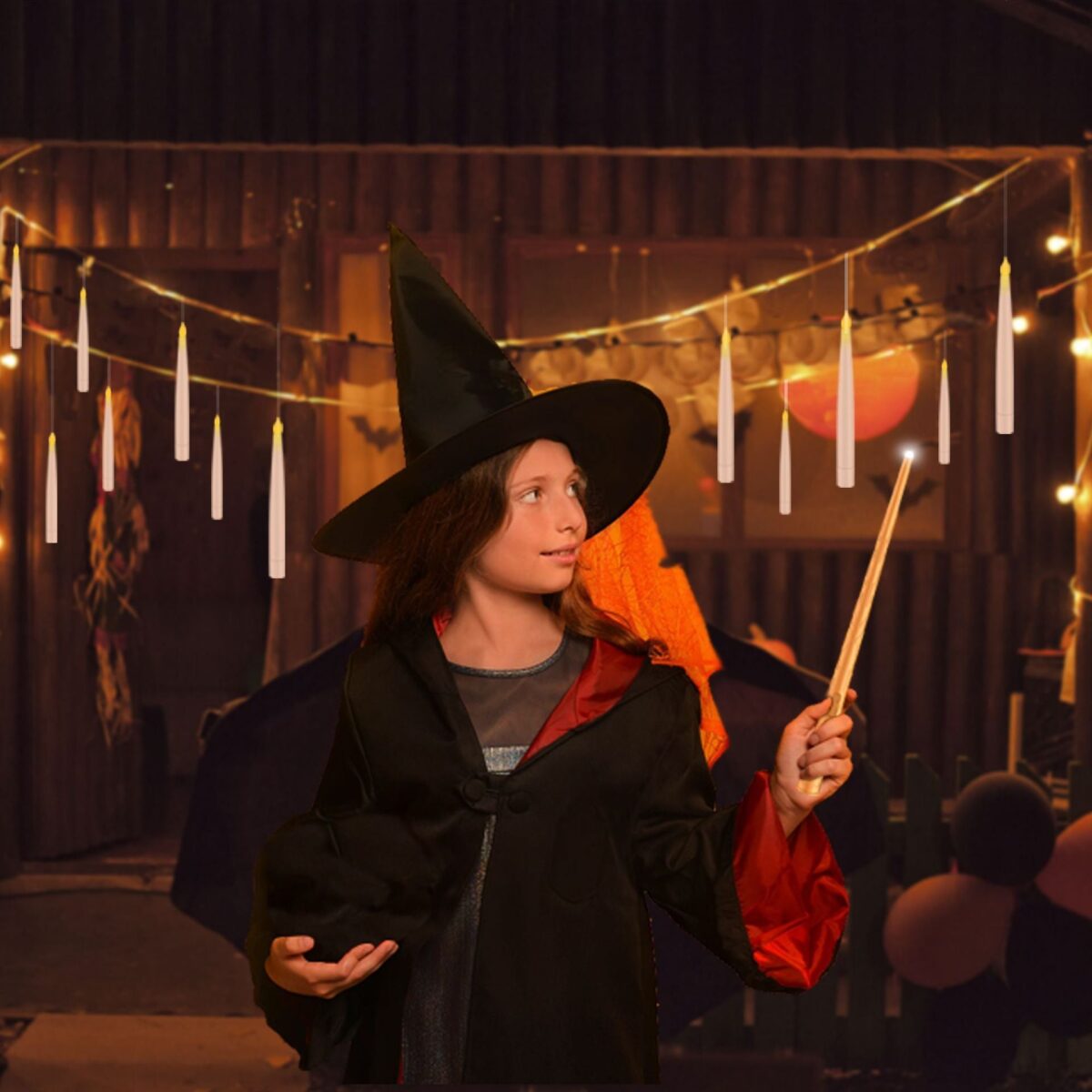🔥🔥Floating Candles with Wand - onlinemegasale.com