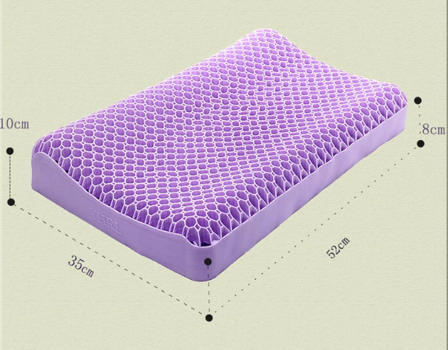 Pectin pillow washable lattice pillow neck protector TPE breathable elastic pillow - onlinemegasale.com