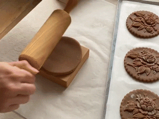 (🎁Last day limited sale - 52% off🎁)Wood patterned Cookie cutter - Embossing Mold For Cookies - onlinemegasale.com