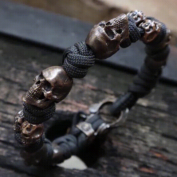 💥49% OFF🏴‍☠💀The Skull Army Paracord Bracelet📿 - onlinemegasale.com