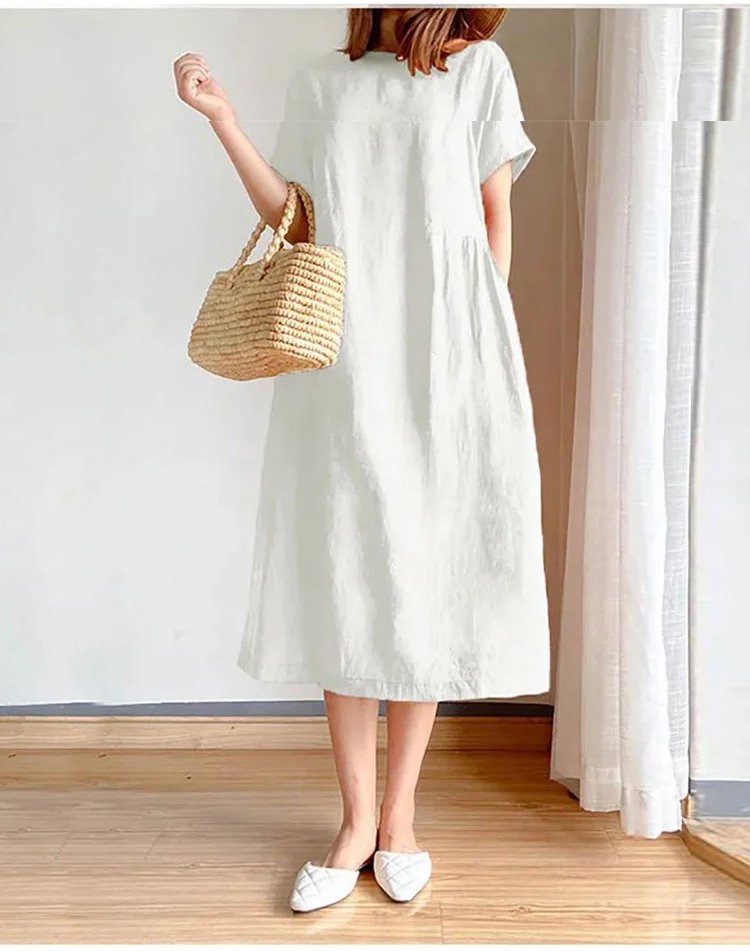 1624352812456169.jpg 🔥HOT SALE🔥 Japanese Style Linen Cotton Dress(50%OFF) - onlinemegasale.com