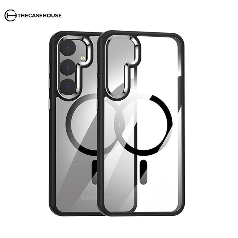 8387978428658 Samsung Magsafe Series | Metal Lens Ring Transparent Mobile Phone Case - onlinemegasale.com