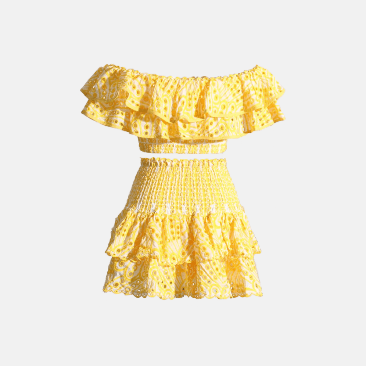 (🔥HOT SALE NOW 47% OFF)One-shoulder short seaside holiday two-piece suit - onlinemegasale.com