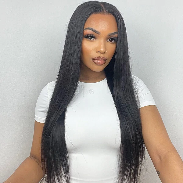 Cranberry 10A Straight Brazilian Hair 4x4 inch Lace Closure Wigs Remy Human Hair Wigs