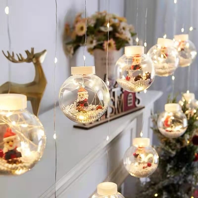 🎅🎄Christmas Led Wishing Ball String Lights Decorations - onlinemegasale.com