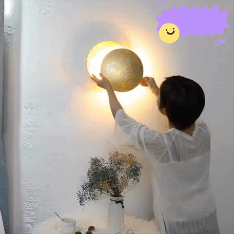 Nordic Modern Creativity Bedroom LED Art Wall Sconce Lamp - onlinemegasale.com