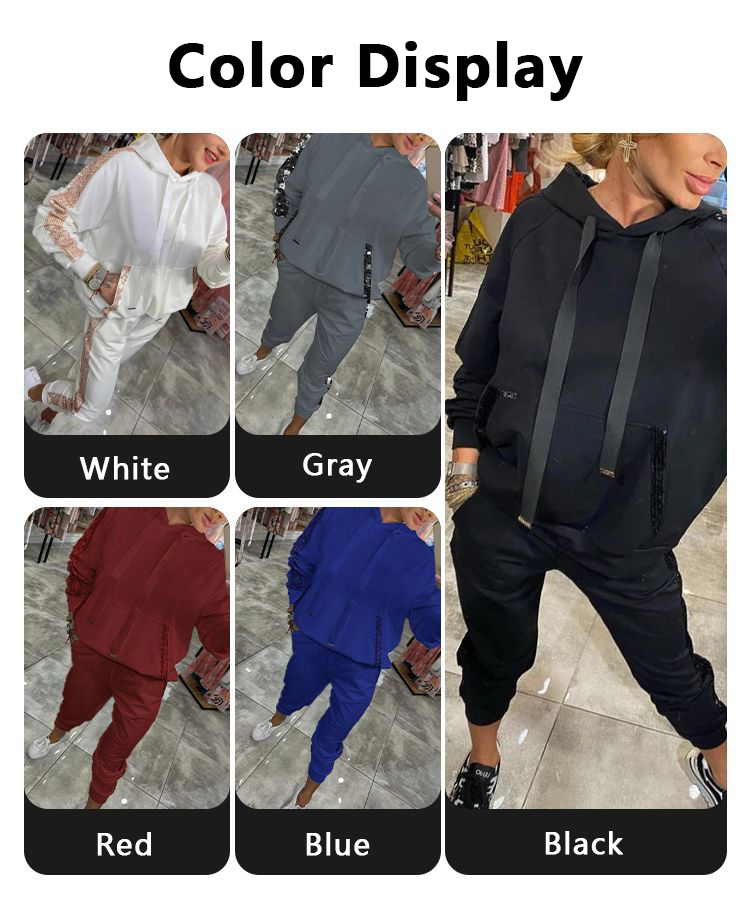 🔥2025 Hot Sale🔥 Women's 2 Piece Set Drawstring Hooded Tops & Pants - onlinemegasale.com 🔥2025 Hot Sale🔥 Women's 2 Piece Set Drawstring Hooded Tops & Pants - onlinemegasale.com