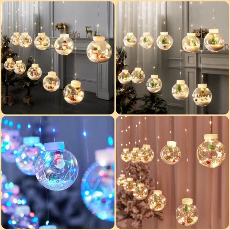 🎅🎄Christmas Led Wishing Ball String Lights Decorations - onlinemegasale.com