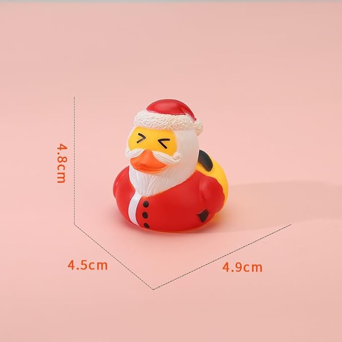 🦆24 Pcs Countdown Christmas Rubber Ducks Advent Calendar - onlinemegasale.com