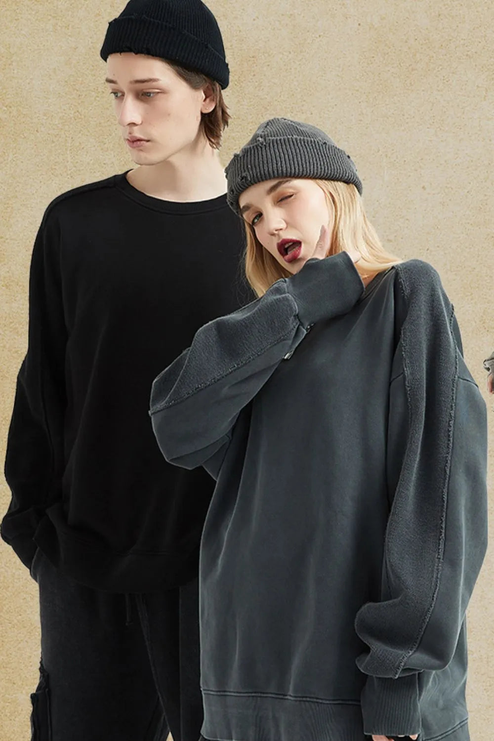 90b9ef25-cc4c-4ad5-bbed-1549380cc9c7-Max-Origin Men's Side Slit Round Neck Long Sleeve Sweatshirt - onlinemegasale.com