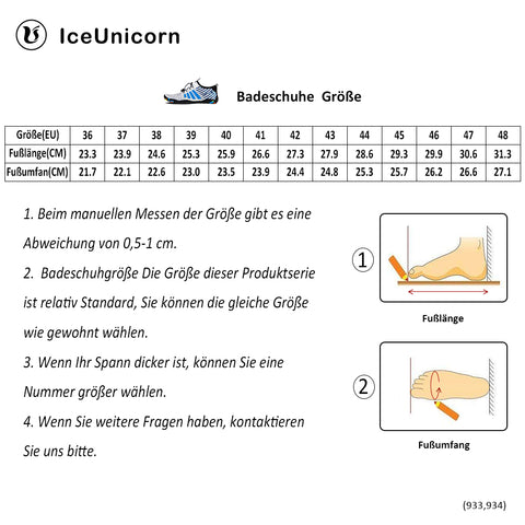 IceUnicorn Herren Badeschuhe 933 - onlinemegasale.com