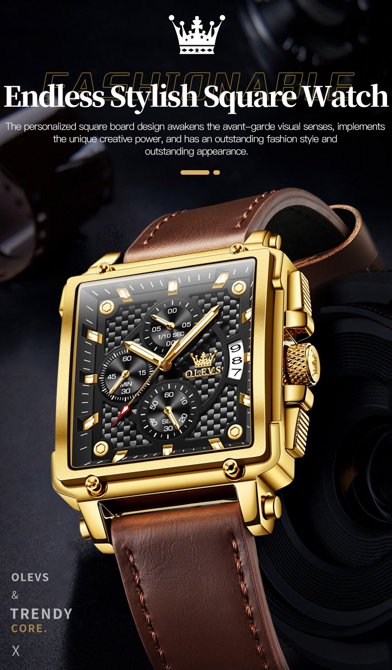 Luxury Diamond Crown Business Automatic Mechanical Watch - onlinemegasale.com