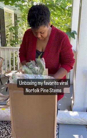 🔥Only $7.99🔥The Best Holiday Greenery - Realistic Norfolk Pine Stems - onlinemegasale.com