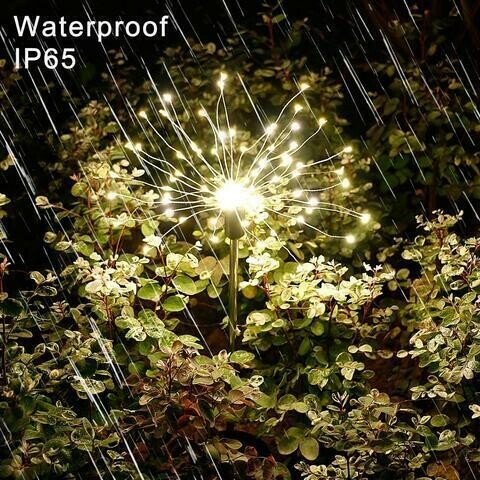 Last Day 50% OFF - Waterproof Solar Garden Fireworks Lamp - onlinemegasale.com