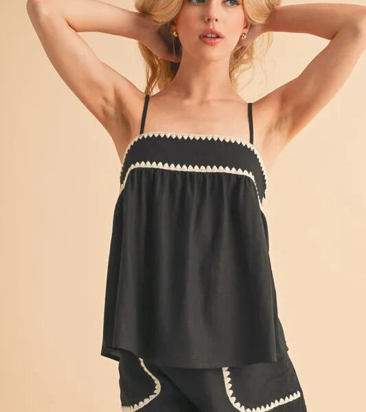 Aemi+Co Bali Rickrack Trim Cami