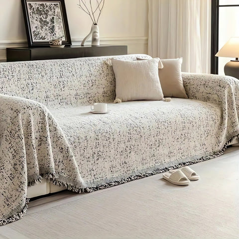 Nordic Speckle Reversible Sofa Cover - onlinemegasale.com