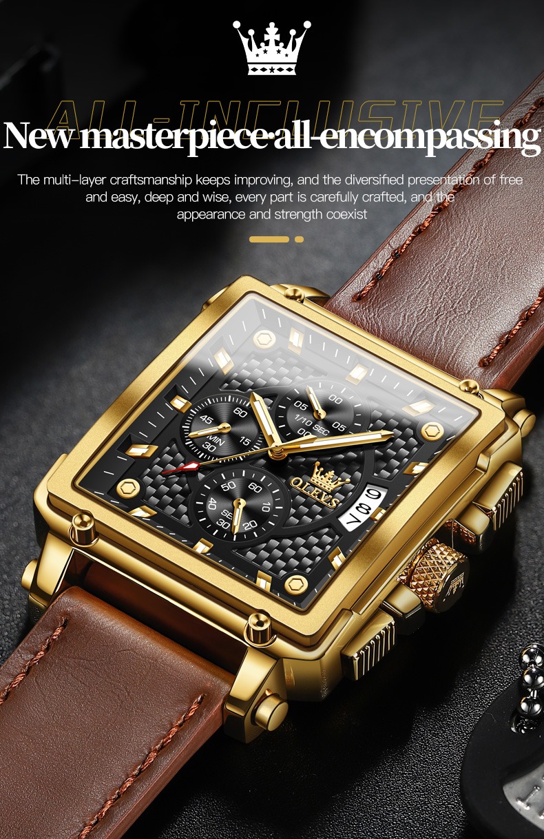 Luxury Diamond Crown Business Automatic Mechanical Watch - onlinemegasale.com