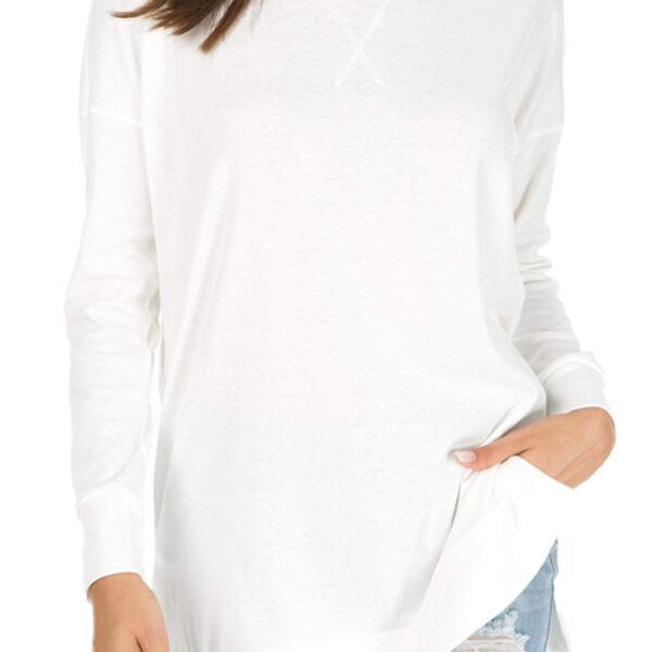 Women's Long Sleeve Side Slit Loose Tops (Buy 3 Free Shipping)